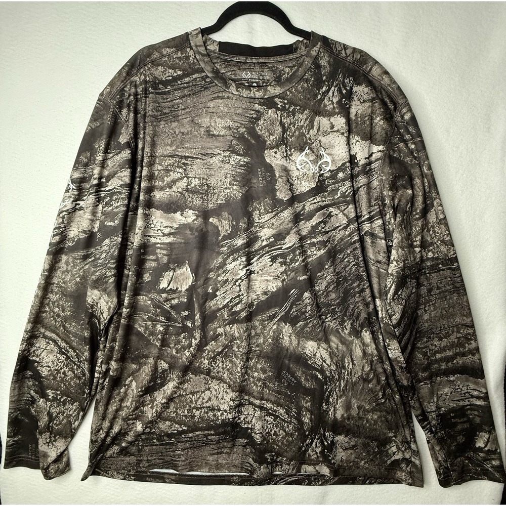 Realtree Shirt Gulf Stream Performance Fishing Camo Men Sz XXL Hunting Quick Dry